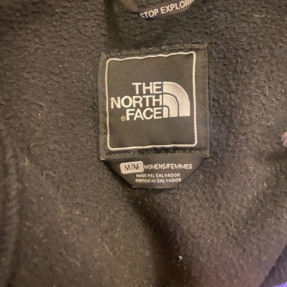 The North Face Black and Purple Fleece Coat - Picture 6 of 12